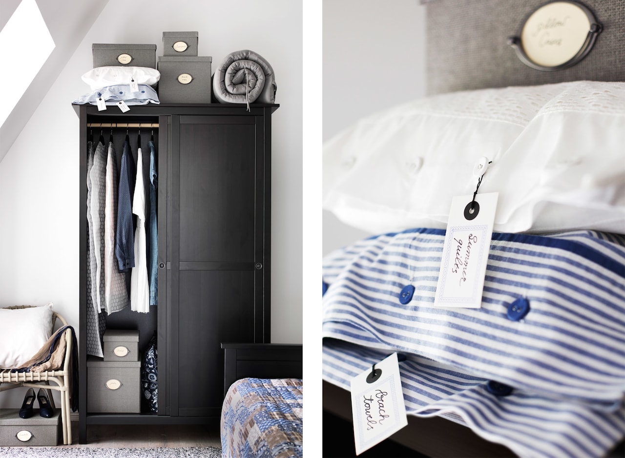 IKEA - Labelling tips for your bedroom storage